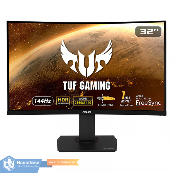 Màn Hình ASUS TUF Gaming VG32VQ 31.5 inch QHD VA 144Hz 1ms Curved