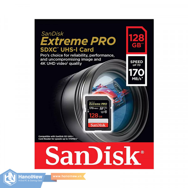 Thẻ Nhớ SDXC SanDisk Extreme Pro 128GB
