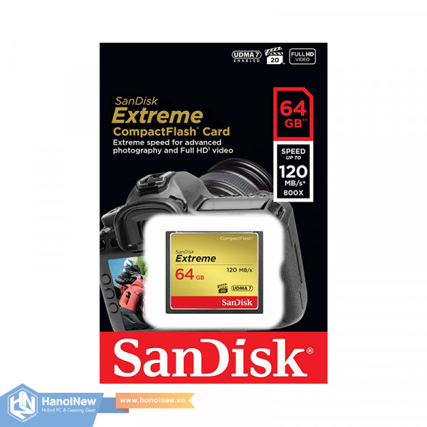 Thẻ Nhớ CF SanDisk Extreme 64GB